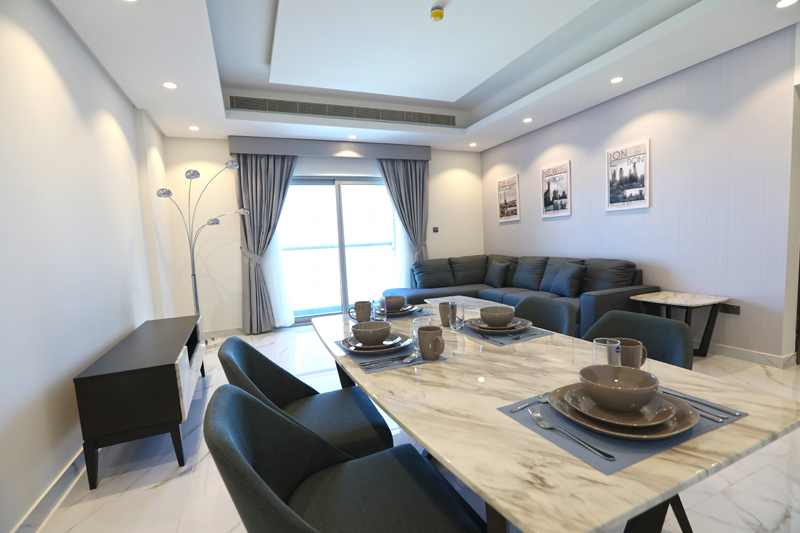 للبيع شقة مؤجرة من غرفة في الجفير  تكامل العقارية عقارات البحرين